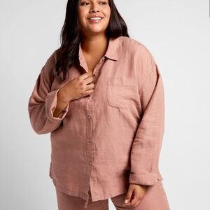 Parachute Linen Flax Sleep Shirt L